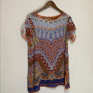 Soft Surroundings  Multi Colored Tunic Sz Medium